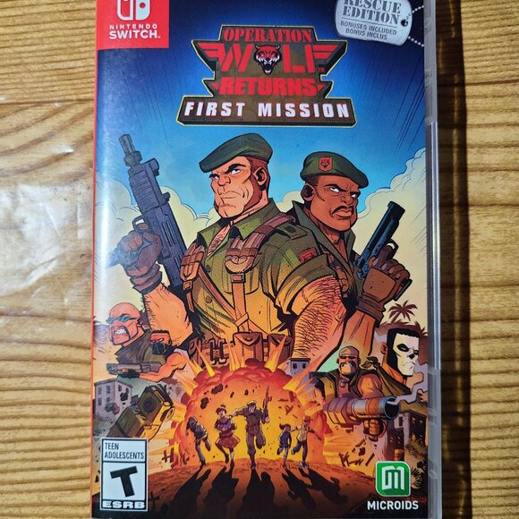 Operation Wolf Returns First Mission Nintendo Switch Game (CIB) - Picture 1 of 3